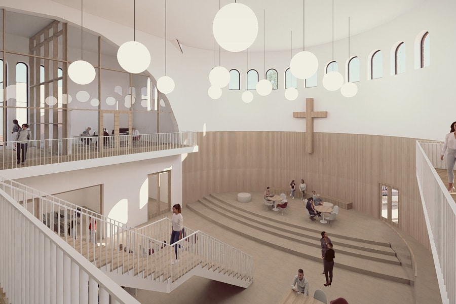 Wettbewerbsteilnahme Umgestaltung des Areals um die Kirche St. Augustinus in Cloppenburg